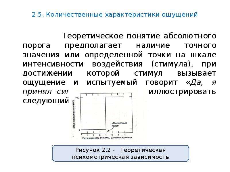 Процессы в сенсорных системах