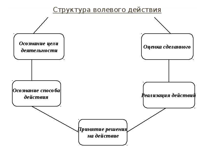 Волевое действие схема