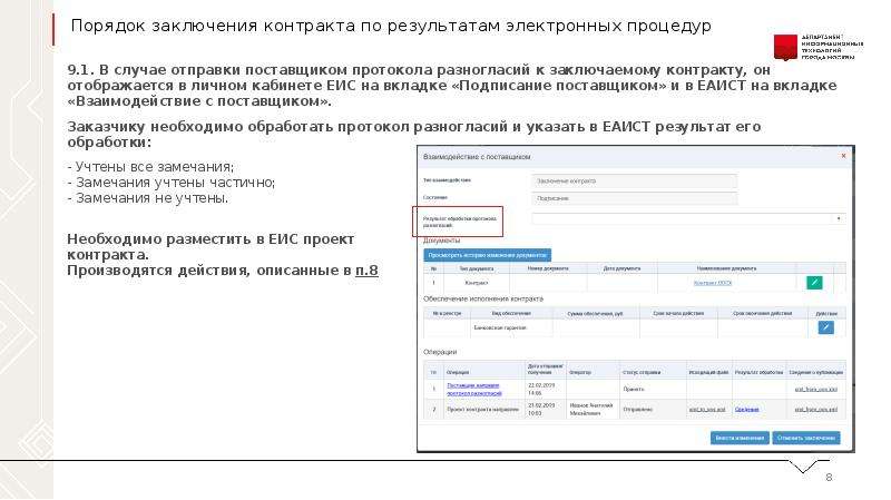 Магазины заключают договора с. Заключение контрактов в ЕИС. Протокол разногласий в ЕИС. Порядок заключения контракта по итогам электронных процедур. Договор в электронном виде.