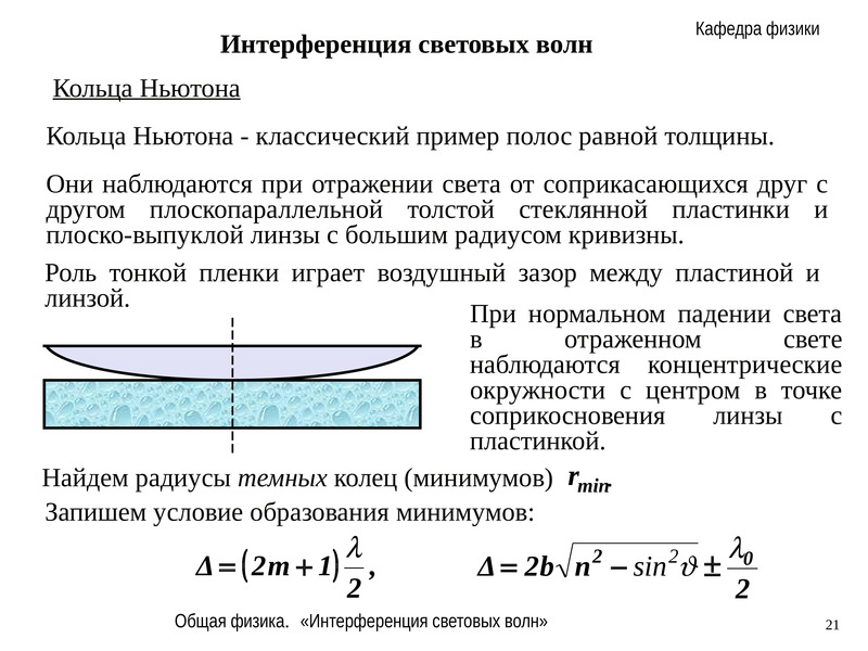 Интерференция волн физика 11 класс презентация