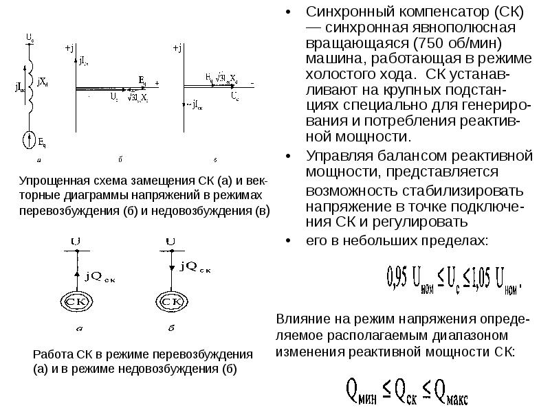 Презентация синхронные компенсаторы