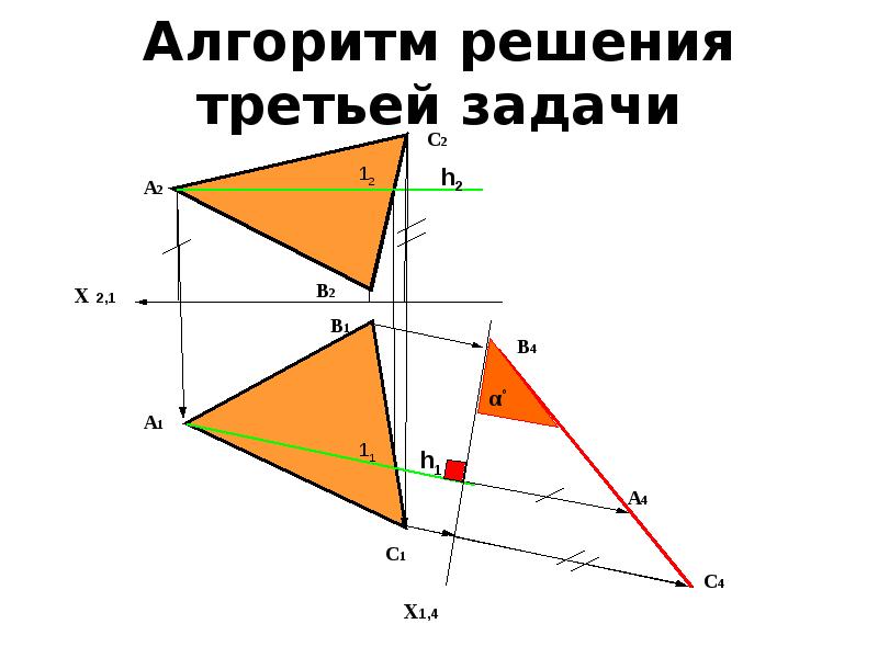 Преобразование комплексного чертежа метрические задачи