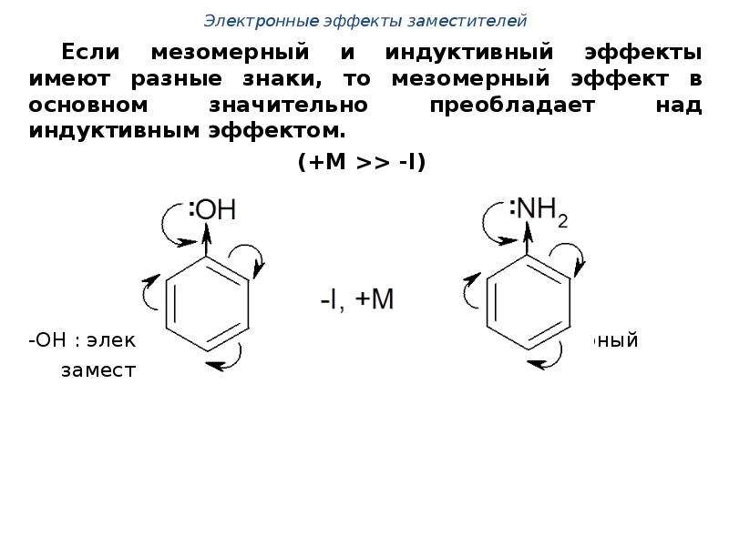 Мезомерный эффект. Электронные эффекты заместителей индукционный и мезомерный. Индуктивный и мезомерный эффекты для чайников. Вид и знак электронных эффектов в этаноле. Мезомерный эффект в бензальдегиде.