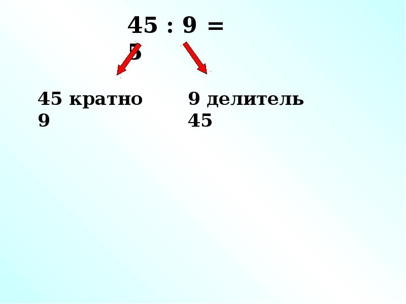 Делитель и кратное 5 класс