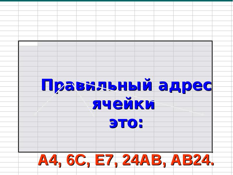 Адрес ячейки. Правильный адрес ячейки. Правильные адреса ячеек электронной таблицы. Укажите правильный адрес ячейки. Правильно записанные адреса ячеек.