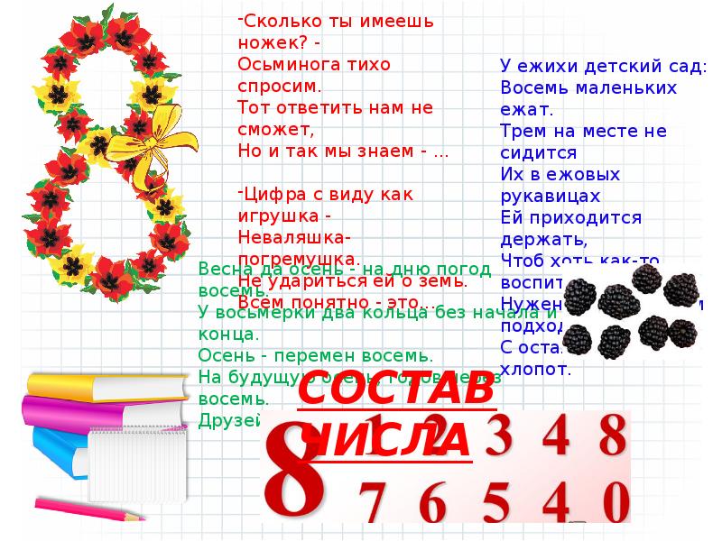 Число 8 1 класс