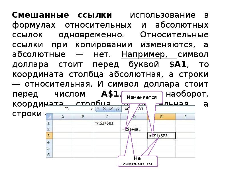 Тест электронные таблицы