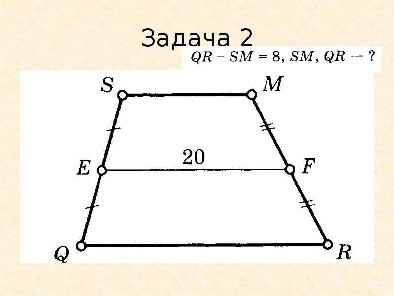 Средняя линия трапеции рисунок