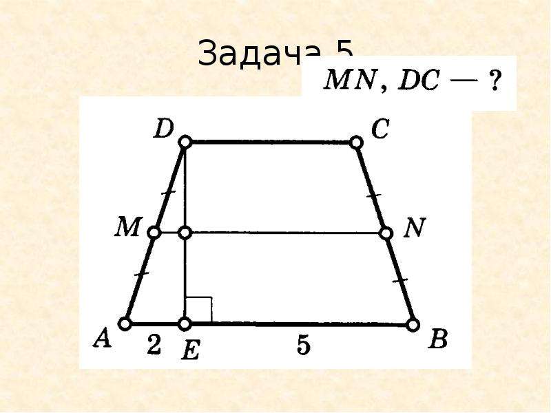 Средняя линия трапеции рисунок