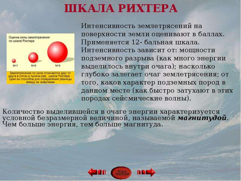 Шкала для оценки интенсивности землетрясения на поверхности земли. Систему землетрясений на поверхности земли по бальной шкале. Какая энергия высвобождается при 6 бальном землетрясении.