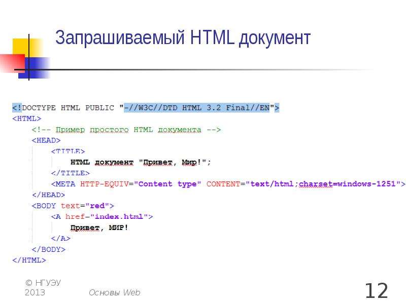 Простой html файл. Html документ. Хтмл документ. Начало html документа. Html документ пример.