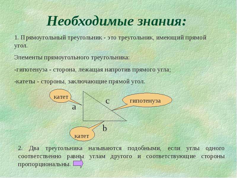 Доказательство презентация. Необходимые знания. Теорема Пифагора прямая и Обратная формула. Элементы для презентации доказательства.