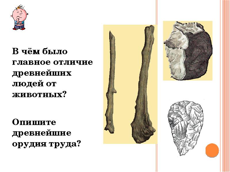 Главным отличием древнейших. Опишите древнейшие орудия труда. Различия древнего человека от животных. В чём было главное отличие древних людей от животных. Что было главным отличием древнего человека от животных?.