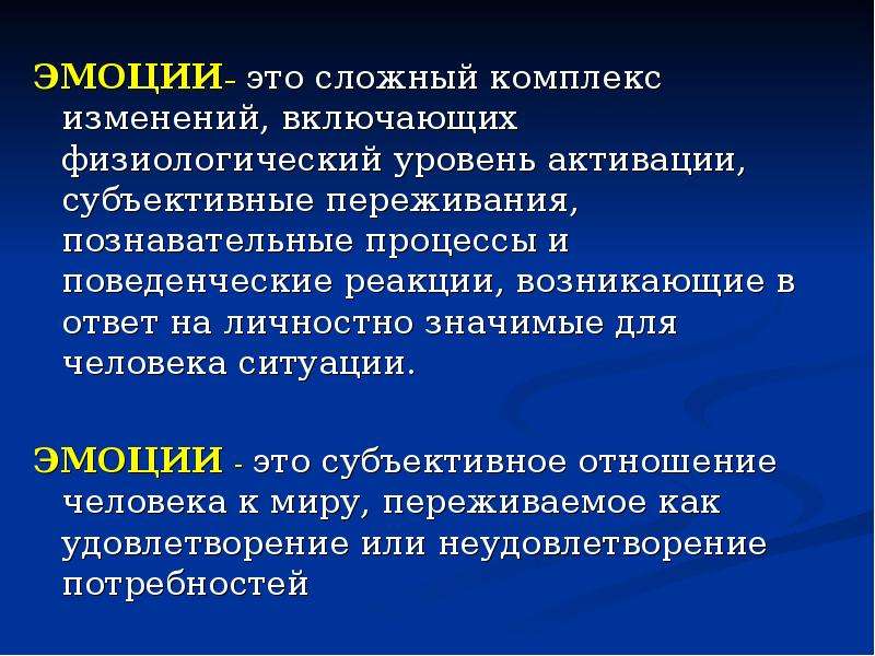 Субъективные переживания. Презентация эмоциональная сфера личности. Физиологический уровень. Что включают в себя физиологические процессы.