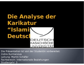 Die Analyse der Karikatur “Islamisierung Deutschlands”