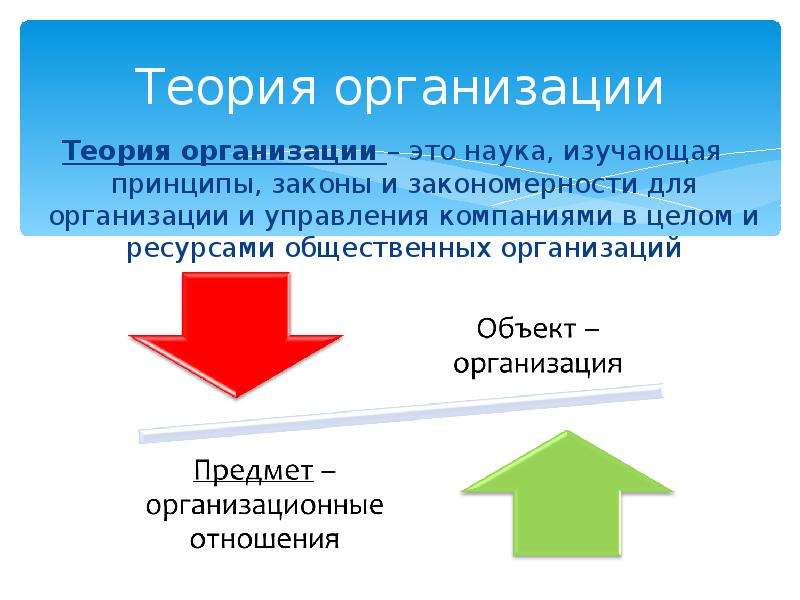 Экономическая теории организации