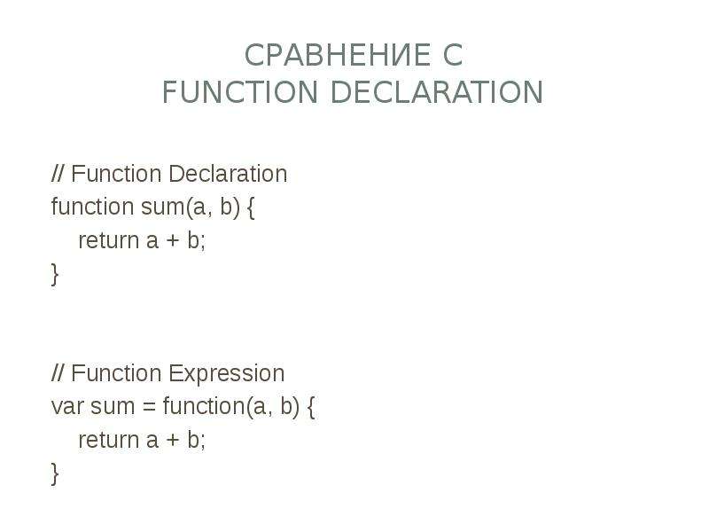 Function a b return a b