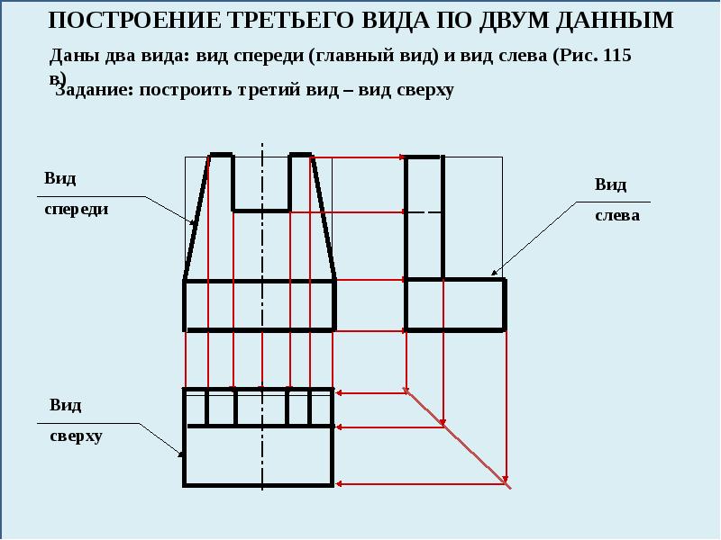 Фронт на чертеже