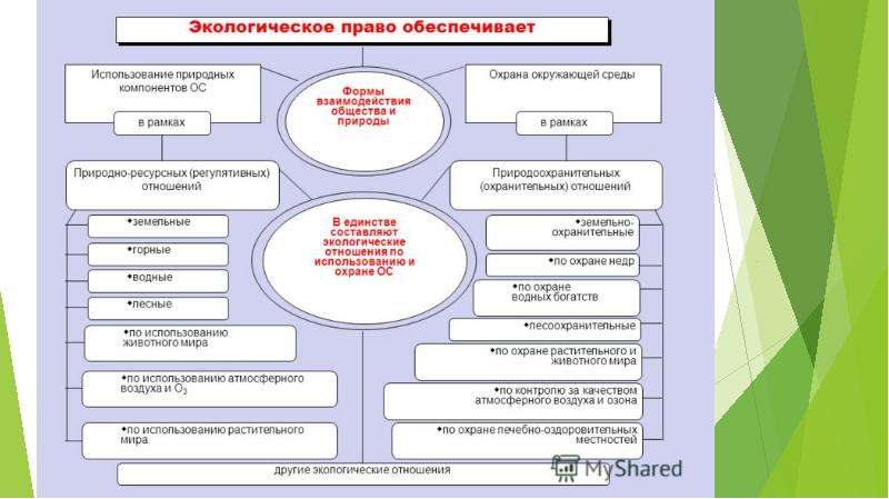 Экологическое право схемы