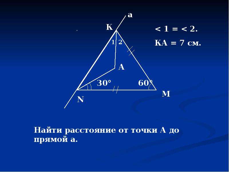 Расстояние от точки до прямой в треугольнике. Найдите расстояние от точки до прямой. Найти расстояние от а до прямой а. Найдите расстояние от а до прямой а. Вычислить расстояние от точки м1 до прямой l2.