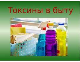 Токсины в быту. Классификация товаров бытовой химии