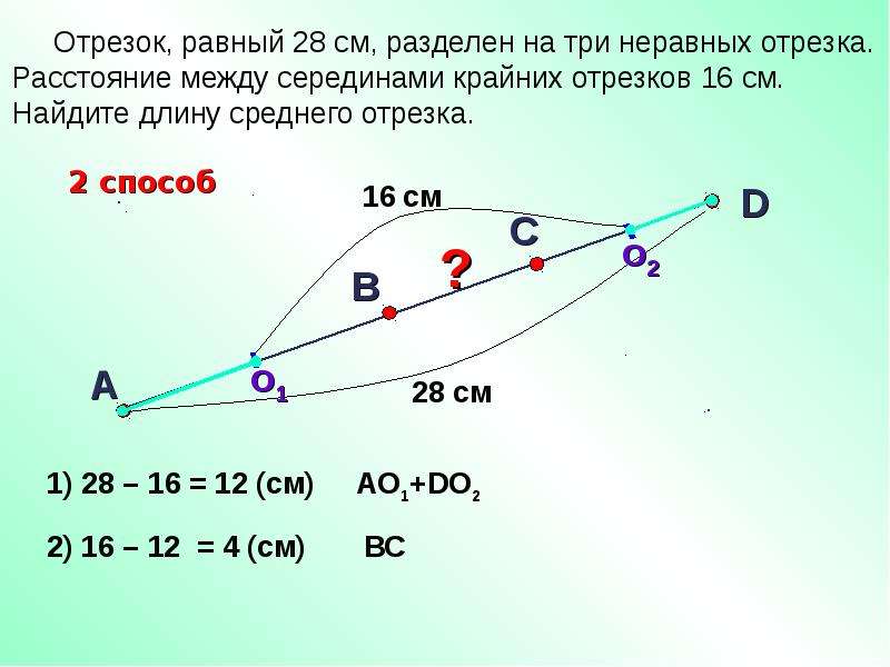 Отрезок длина отрезка расстояние между точками. Отрезок равный 28 см разделен на три. Отрезок равный 15 см разделен на 3 неравных отрезка. Что такое отрезок в геометрии. Отрезок разделенный точками на три неравные части.