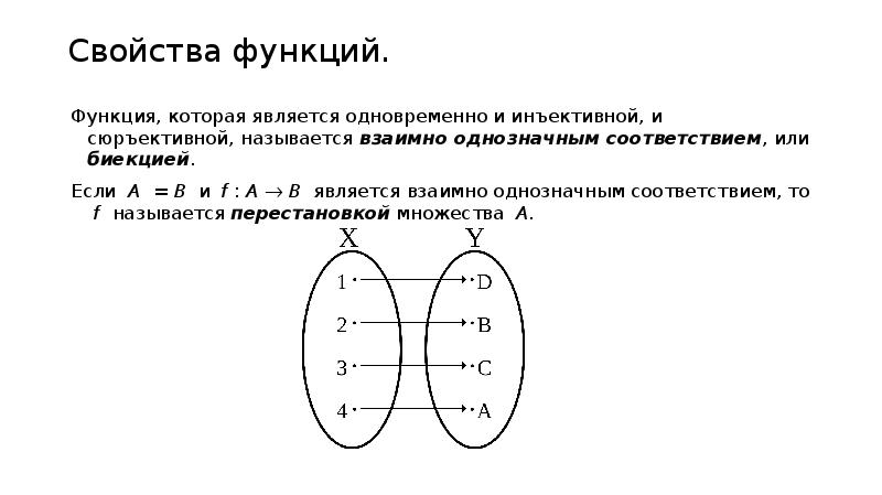 Отношение взаимно однозначного соответствия