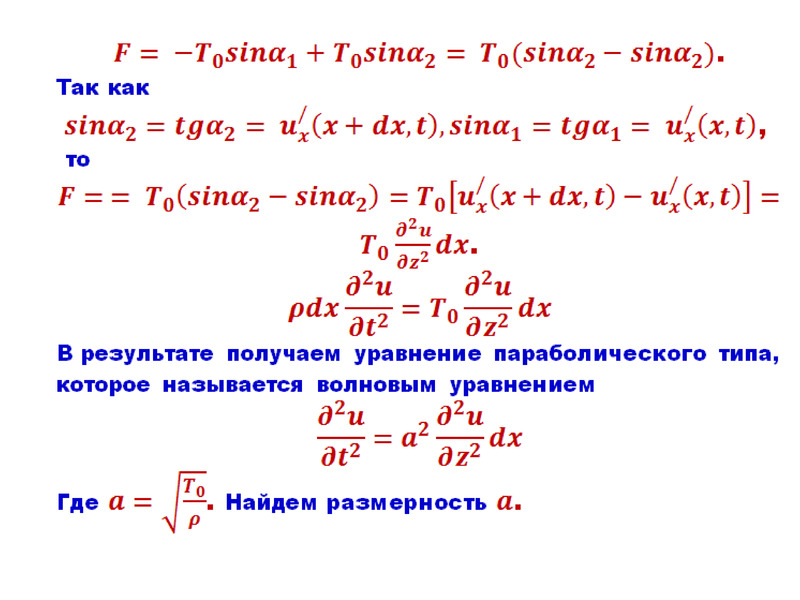 Презентация уравнения математической физики