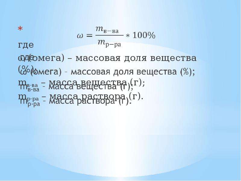 Объемные доли компонентов воздуха