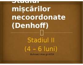 Stadiul mișcărilor necoordonate (Denhoff)