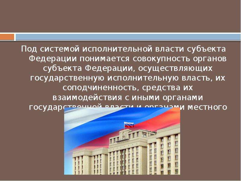 Исполнительные органы государственной власти это. Исполнительные органы государственной власти Российской Федерации. Исполнительная власть субъектов РФ. Исполнительные органы субъектов РФ.