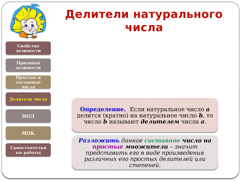 Свойства и признаки делимости 5 класс презентация