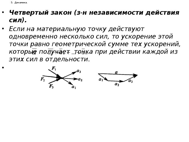 Законы динамики