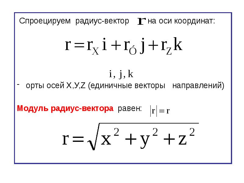 Вектор под модулем