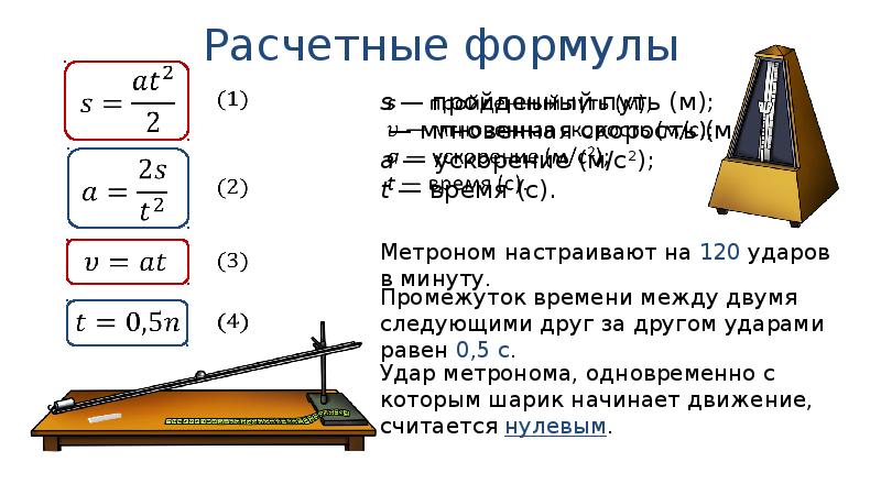 На рисунке представлена установка по исследованию равноускоренного движения шарика по наклонной