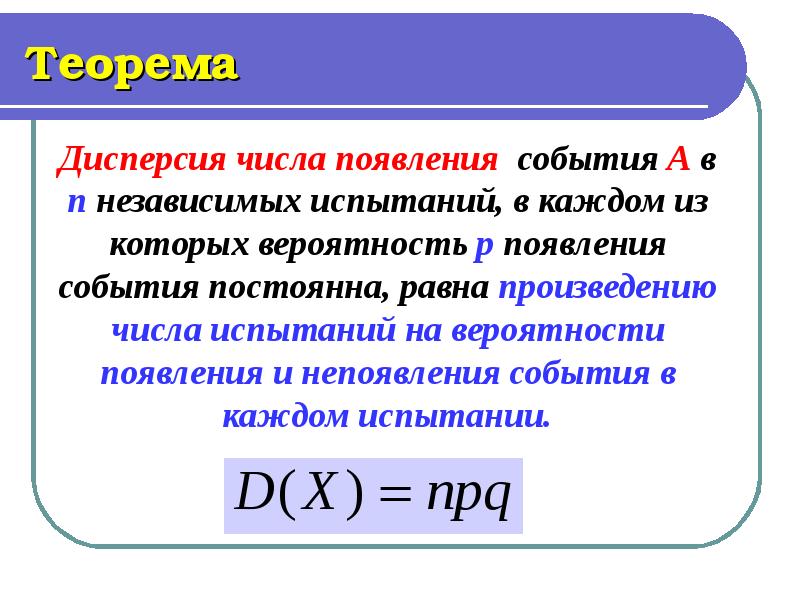 Дисперсия числового набора 4 3 0 5