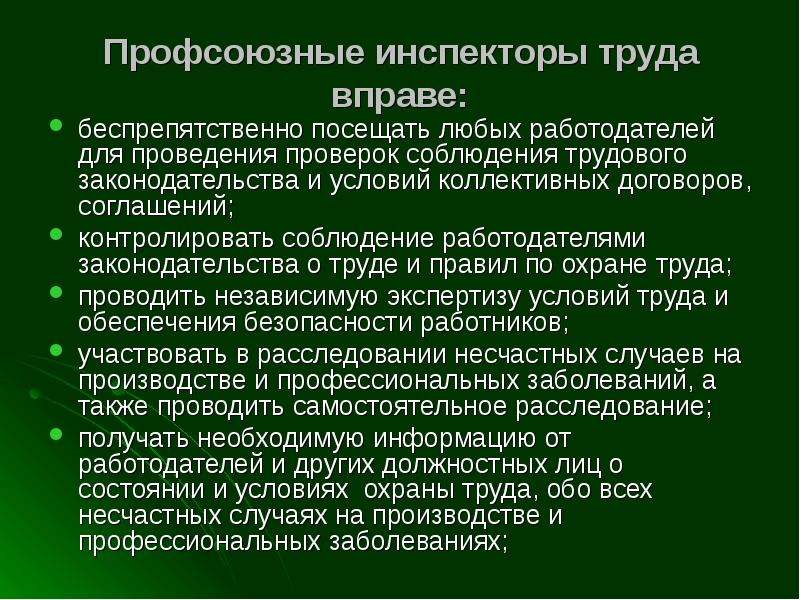 План проведения проверок соблюдения трудового законодательства