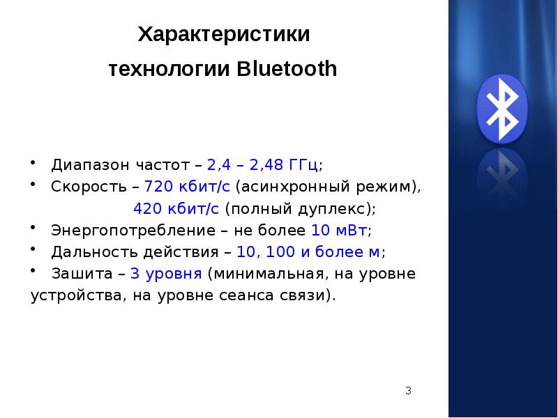 Режим 420. Блютуз диапазон частот.