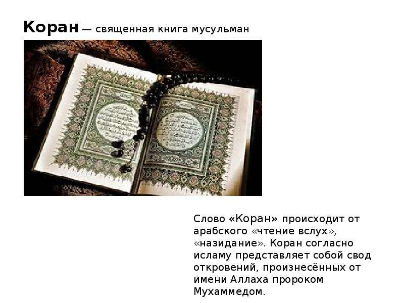 Слова карана. Священная книга Ислама Коран рисунок. Коран книга мусульман. Все Священные книги мусульман. Коран Священная книга мусульман сообщение.