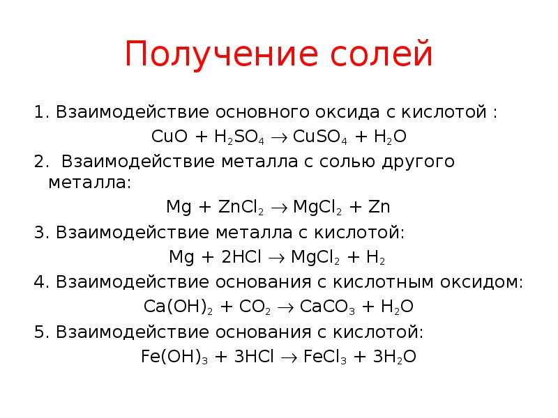 Cuo h2so4 продукты реакции. Взаимодействие основных оксидов с сол. Взаимодействие с солями. Взаимодействие основных оксидов с солями. Взаимодействие кислот с оксидами металлов.