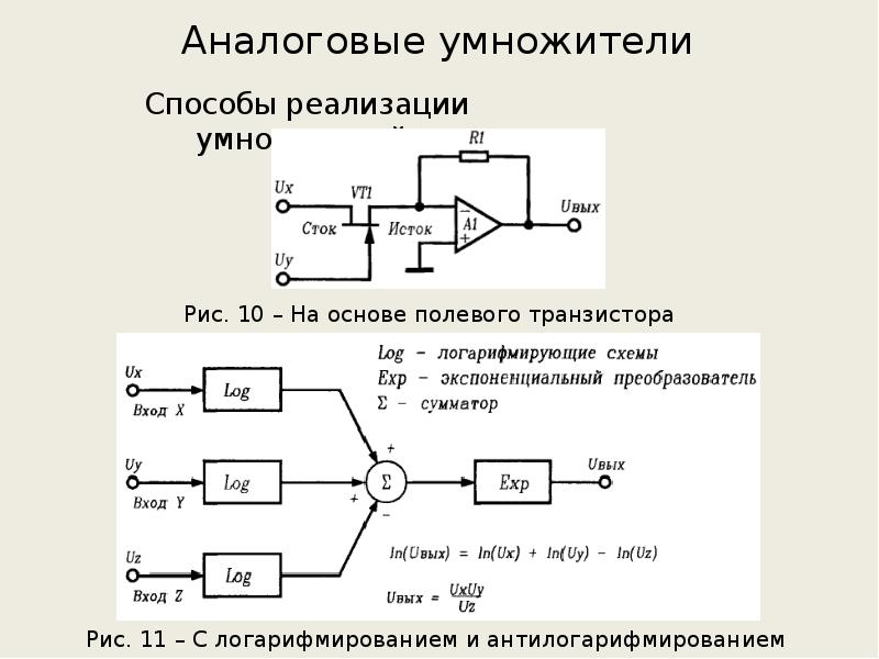 Умножитель сигналов схема