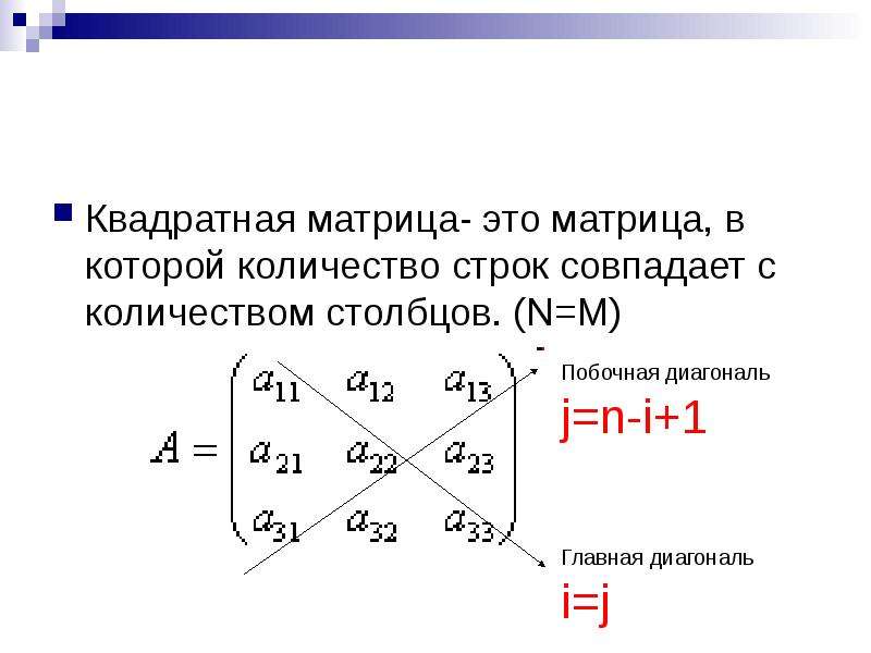 Квадратная матрица