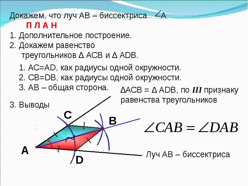 Часть схемы решения задачи на построение в которой доказывается то что построенная фигура называется