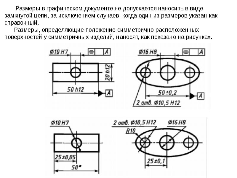 Что такое справочный размер на чертеже