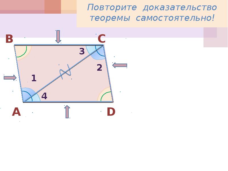 Параллелограмма 8 класс геометрия самостоятельные. Доказать теорему самостоятельно. Признаки параллелограмма 8 класс геометрия доказательства теоремы. Доказательство теоремы параллелограмма 8 класс геометрия. Докажите лемму самостоятельно 8.