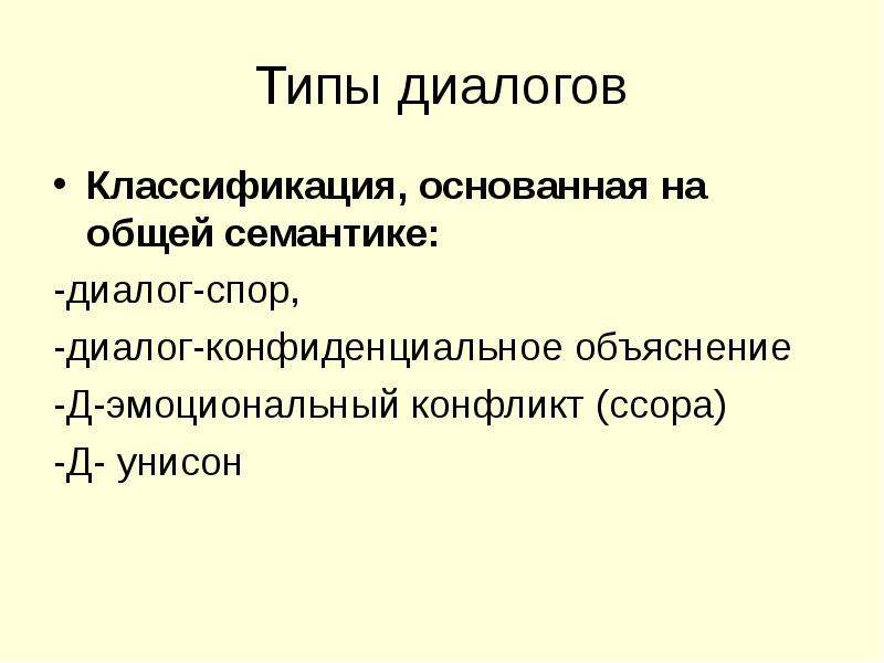 Диалог спор