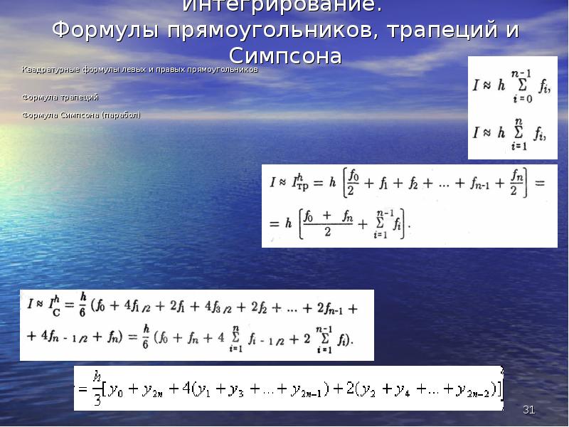 Формула симпсона презентация