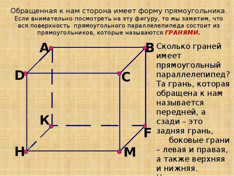 На рисунке 168 изображен прямоугольный параллелепипед abcdmnkp назовите грани которого равны