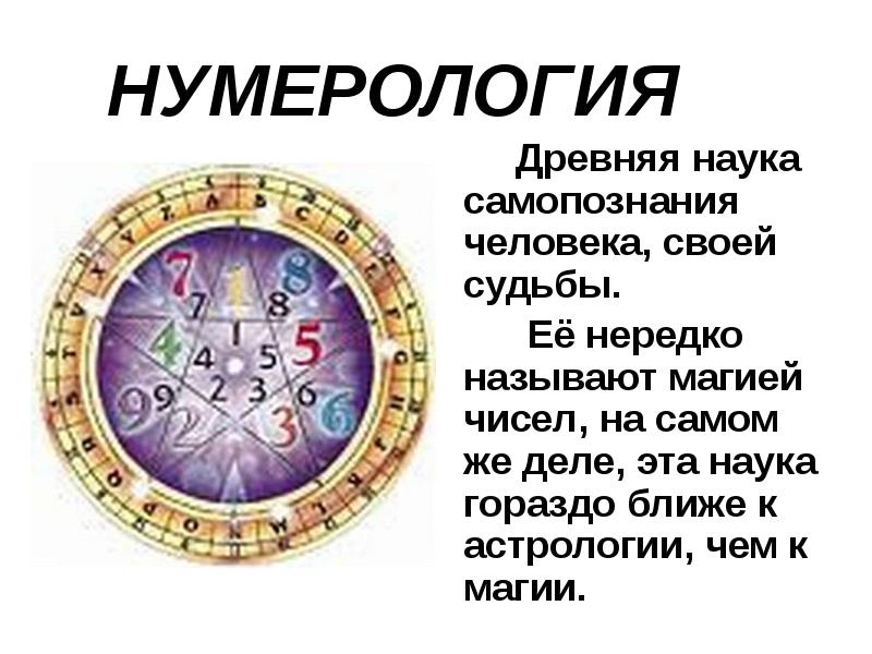 Фон для нумерологии