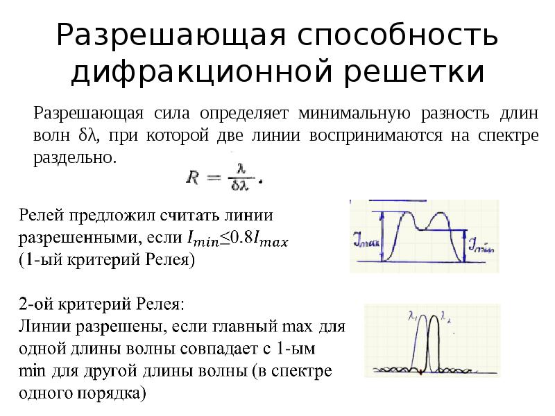 Разность длин волн. Разрешающая способность дифракционной решетки. Разрешающая способность решетки. Разрешающую способность дифракционной решетки. Разрешающая способность решетки формула.